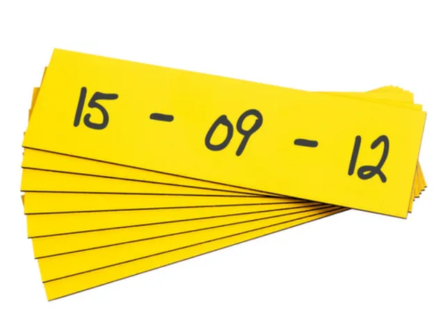 bord,HxB 40x200mm,achterzijde magnetisch,folie,geel