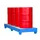 Systeem-Opvangbak 4x 200l Opvangvol. 222l Blauw 250x2400x800mm Rooster