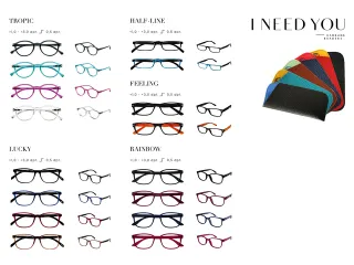 Leesbril I Need You Tropic/Lucky/Half-line/Feeling/Rainbow ass 80st - 2