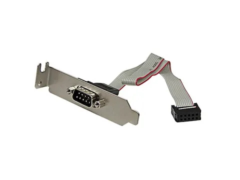 9-pins Serieel Mannelijk naar 10-pins Moederbord Low-Profile Slotplaat
