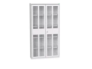 universele kast,HxBxD 2000x1050x350mm,4xStalen bodem,draaigrendelslot - 1