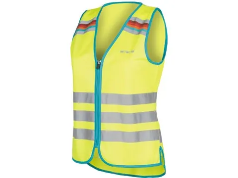 Lucy Jacket Fluohesje Geel Reflecterend Getailleerd Maat M
