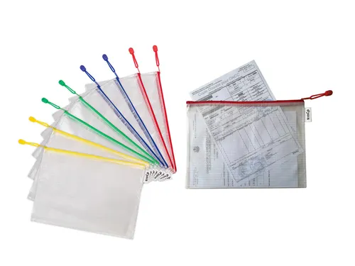 Opbergtas Djois met rits A4 assorti