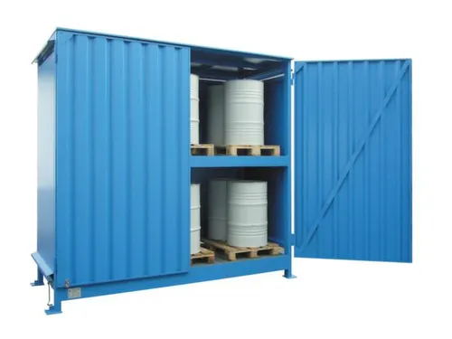 Stellingcontainer Gevaarlijke Stoffen Max. 20X200L Vaten Staand