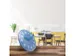 Tafelklok Nextime Duomo Mini 20 cm blauw gebolde glazen lens