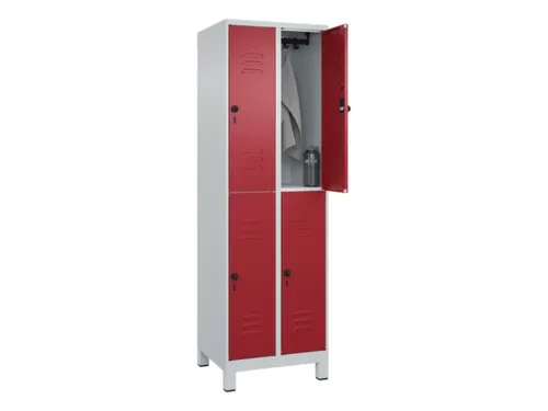 dubbeldekse locker,HxBxD 1950x600x500mm,2x2vak.,vak B 300mm