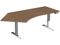 Av. régl. él. hauteur bureau d'angle HxlxP 730-1230x2166x1130mm