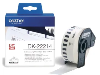Etiket Brother DK-22214 12mm thermisch 30-meter wit papier - 1