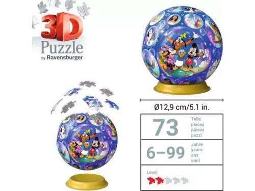 Puzzelbol Ravensburger Disney 3D 72 stukjes