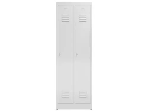 garderobekast,HxBxD 1800x590x500mm,2vak,vak B 295mm,klink,sokkel