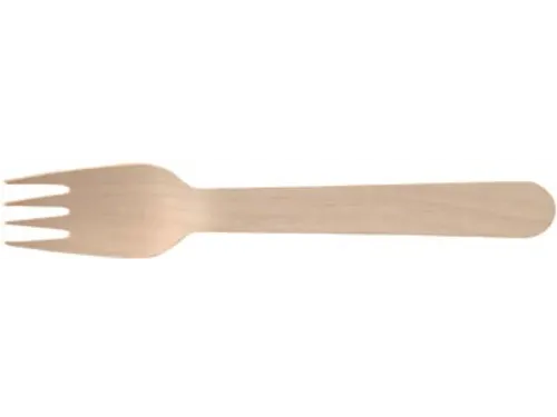 Papstar Vork Pure uit hout 16cm 250 stuks