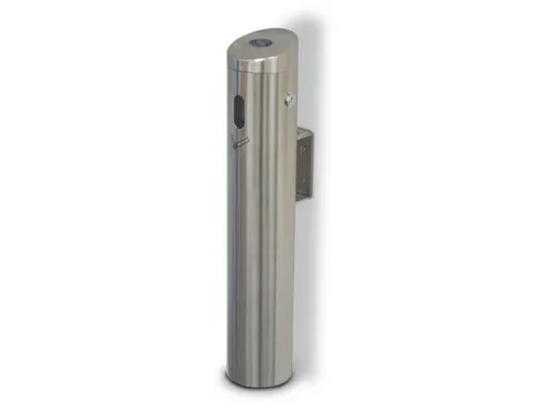 Wandasbak H 590mm Zuilvorm Rvs