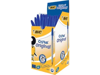 Balpen Bic Cristal medium blauw - 1