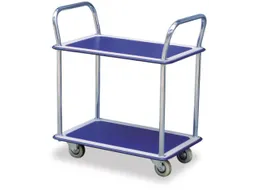 Lichte Tafelwagen 120kg 750x480mm 2 Etages Staalplaat