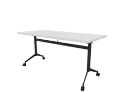 klaptafel,HxBxD 750x1600x700mm,hoekig,T-voet donkergrijs,ovale buis