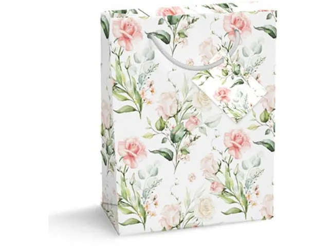 Geschenkzak Roses and Roses L 20x33x27 cm