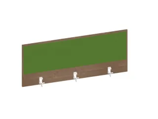 baliepaneel,v. bureau,aanbouw achter,B 1200mm,NT-cherry,BN7048-groen - 1