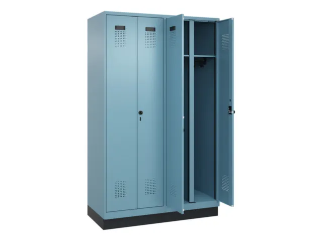 locker voor scheiding van kleding,HxBxD 1950x1200x500mm,4vak
