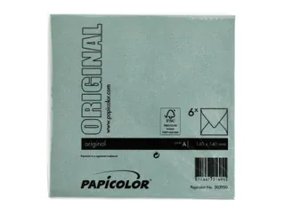 Envelop Papicolor 140x140mm Dennengroen Gegomd - 3