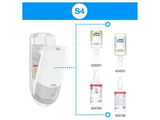Tork 561600 S4 Elevation Zeepdispenser met Sensor Wit - 10