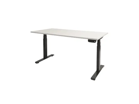 Elektrisch Bureau Dextro Plus 200x90cm Frame Zwart Blad Krijtwit