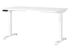 Elektrisch ihv bureau,HxBxD 720-1200x1400x800mm,blad wit,T-voet wit