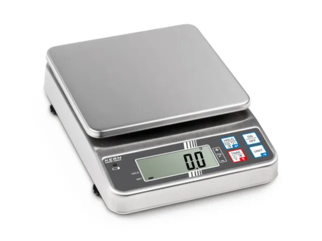 tafelweegschaal,platform BxD 175x165mm,RVS,weegbereik 0-3kg