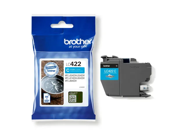 Inktcartridge Brother LC-422C blauw