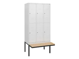 Dubbeldekse dekenkist,HxBxD 1950x900x815mm,3x2vak.,vak B 300mm