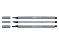 Viltstift STABILO Pen 68/96 medium donkergrijs