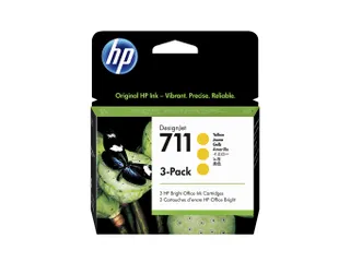 HP 711 Inktcartridge CZ136A Geel High Capacity Origineel - 2