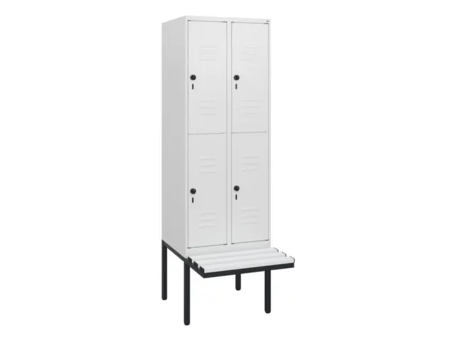 Dubbeldekse dekenkist,HxBxD 1950x600x815mm,2x2vak.,vak B 300mm