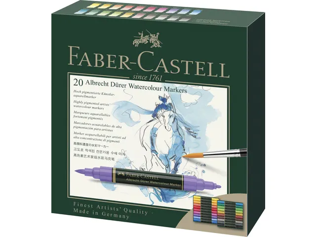 Aquarel marker Faber-Castell Albrecht Dürer doos a 20 stuks