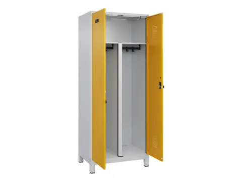 PBM-locker,HxBxD 1950x800x500mm,2vak,vak B 400mm,draaigrendel