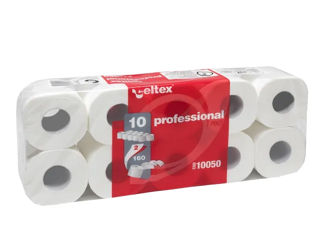 Toiletpapier Celtex Professional Red 2-laags wit 160 vel 120 rol (12x1