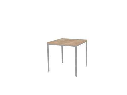 Domino Basic Tafel Vaste Hoogte 80x80 honey castello 25mm alu 4-poots
