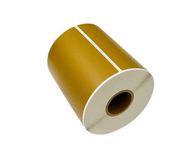 Gekleurde verzendlabels op rol 102x152mm Goud 2800 etiketten