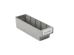 stellingbak,HxBxD 80x94x300mm,PP,grijs