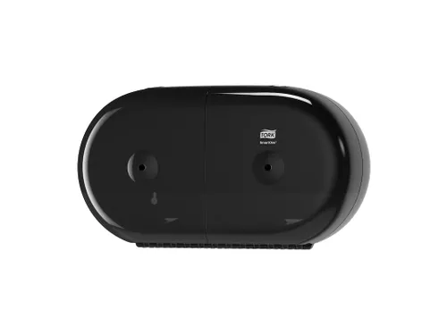 Tork T9 SmartOne Twin Mini Toiletpapier Dispenser Elevation Zwart