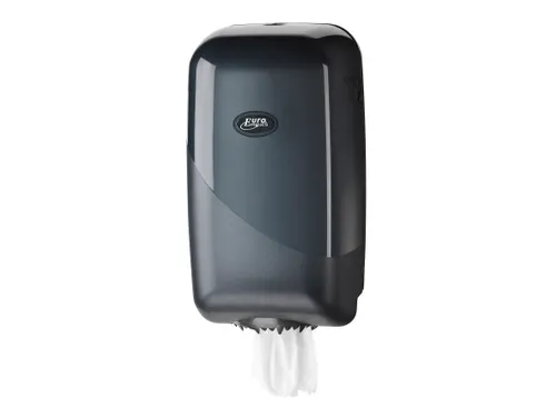 Poetsroldispenser 431155 Euro Pearl Zwart mini dispenser