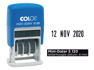 Datumstempel Colop S120 mini-dater 4mm zwart - 3
