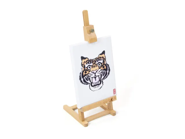 Chevalet de table Kangaro petit bois de hêtre 15,3x16x41cm Pour toile