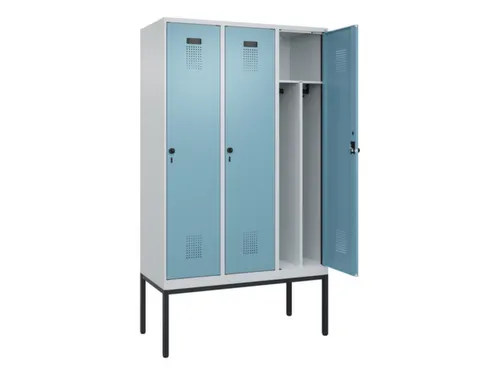 locker voor scheiding van kleding,HxBxD 2120x1200x500mm,3vak