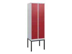 dubbeldekse locker,HxBxD 1950x600x500mm,2x2vak.,vak B 300mm