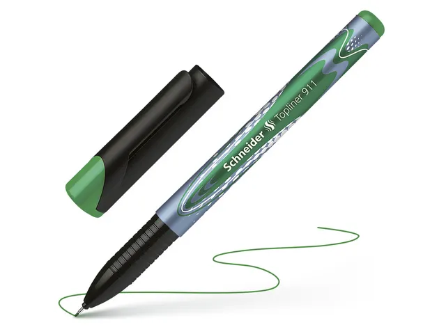Fineliner Schneider Topliner 911 Navulbaar 0.4Mm Groen