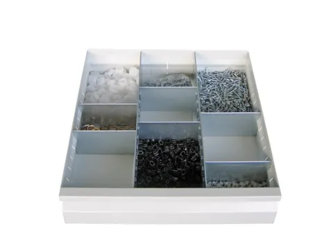 Sleufscheidingswandset,2Xsleufwand/6Xscheidingsplaat