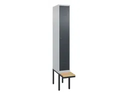 locker met bank,HxBxD 2120x300x815mm,1vak,vak B 300mm,cil.-slot