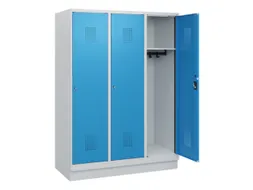 schoollocker,HxBxD 1630x1200x500mm,3vak,vak B 400mm,cil.-slot,sokkel