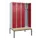 locker met bank,voor scheiding van kleding,HxBxD 2120x1200x815mm,4vak