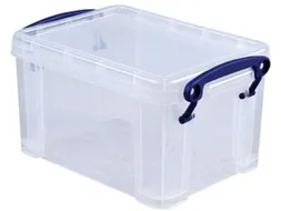 Opbergbox Really Useful 1.6 liter 195x135x110mm transparant wit
